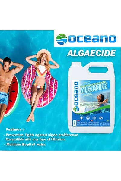 BIONATURCA Oceano Algaecide 5L - 100% Natural - Non-toxic - Biodegradable