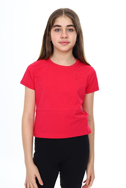 Toontoy Κοριτσίστικο T-shirt με λαιμόκοψη με κοντό μανίκι