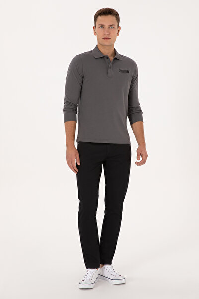 U.S. Polo Assn. Men's Black Canvas Trousers 50316835-Vr046