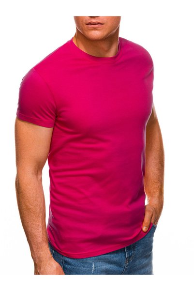 Edoti Tricou bărbătesc Basic S970 - roz închis