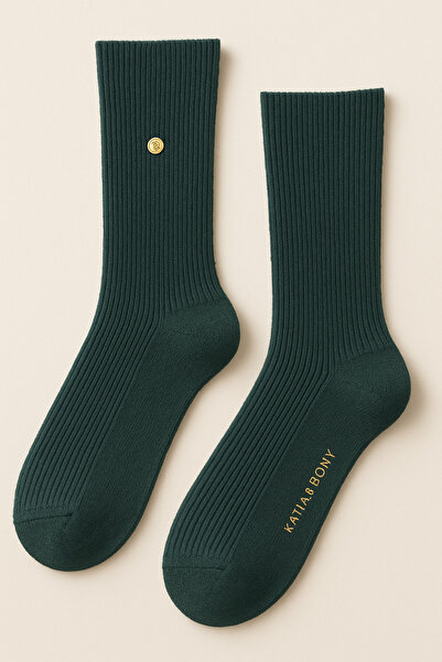 Katia&Bony Мъжки вълнени чорапи, зелени