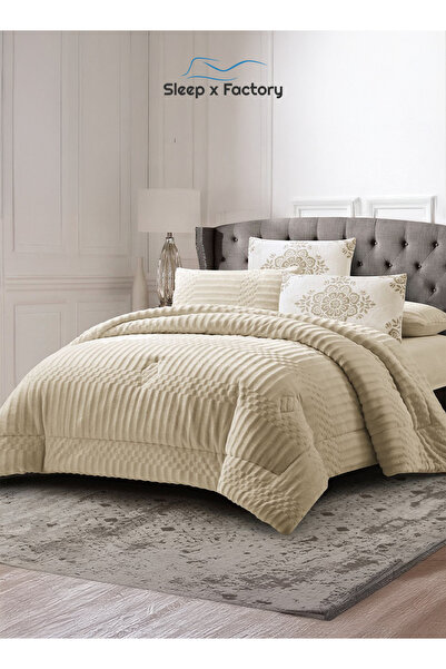 Sleep x Factory Winter Velvet Comforter Set – 6 Pieces – Double Size – Ultra Soft