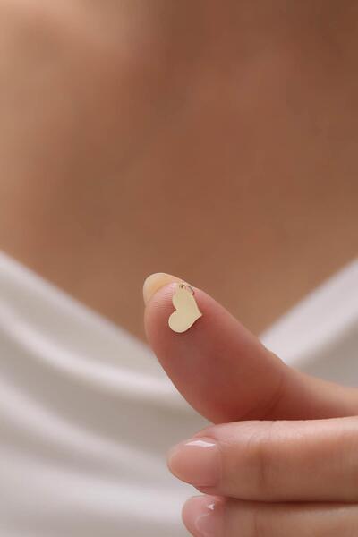 Tufanlar Kuyumculuk 14 Ayar Kalp Altın Kolye Ucu