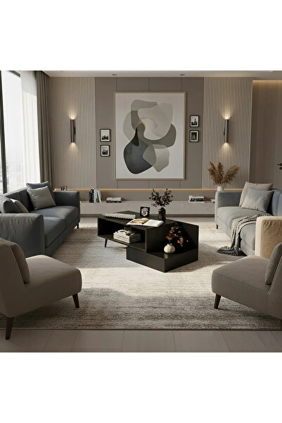 Stylish Home Luxurious black coffee table - CT55