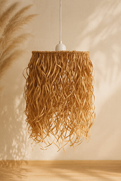 Bohemiatelier Rafya Saçaklı Bohem Avize