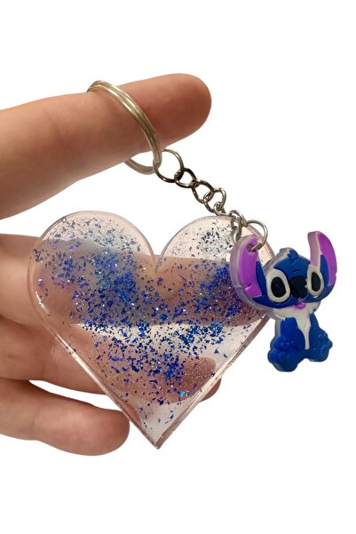 Buki'nin Atölyesi سلسلة مفاتيح على شكل قلب من الإيبوكسي، إكسسوار للحقائب، تصم...