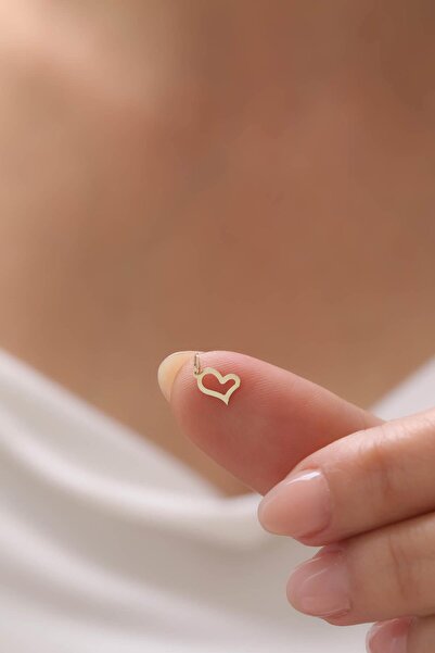 Tufanlar Kuyumculuk 14 Ayar Kalp Altın Kolye Ucu