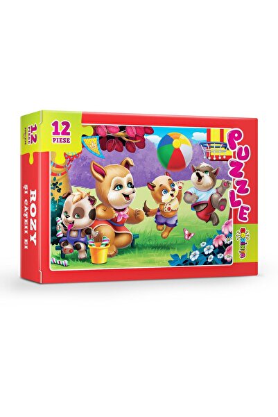 Dorinta Puzzle - Rozy si cateii ei (12 piese)