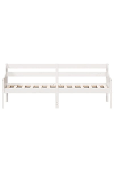 vidaxl Day Bed without Mattress White 90x200 cm Solid Wood Pine