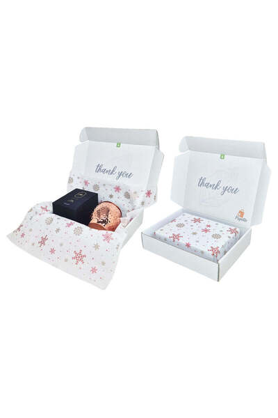 Papette Set 500 buc Hârtie de mătase model Crăciun Crimson Crystals 28g – format 50x75cm