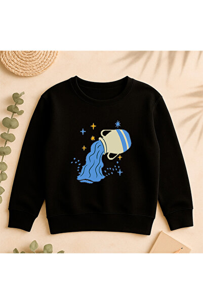 SVART WEAR Sweatshirt Casual Front Side Printed 100% Cotton Fancy Crew Neck Oversize