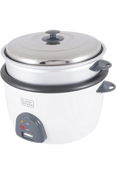 Black&Decker بلاك آند ديكر 1600 واط 4.5 لتر طباخ أرز غير لاصق 2 في 1 مع جهاز ...