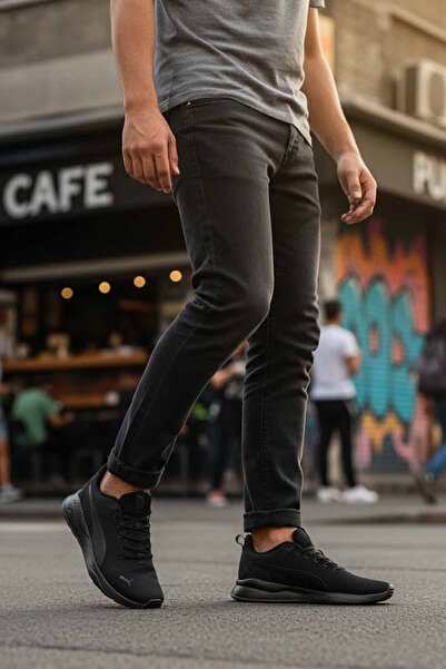 Puma Unisex Siyah Snekars Yürüyüş Koşu GYM Ayakkabısı