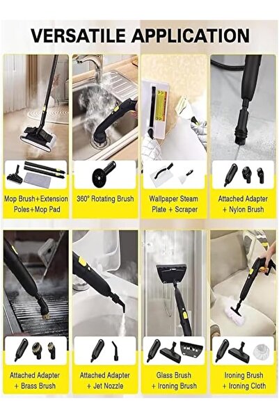 Generic 2000W Steam Cleaner, 5 Bar High Pressure Steam Cleaner High Temperature for Kitchens Bathrooms Car