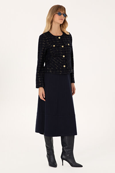 U.S. Polo Assn. Women's Navy Blue Woven Skirt 50310882-Vr033