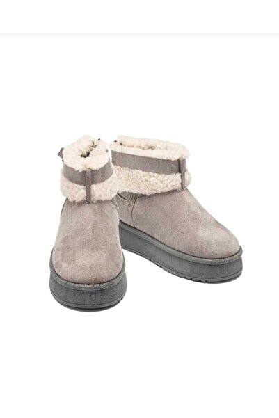 lady classy Γυναικείες μπότες με επένδυση από γούνα, ανθεκτικές στο κρύο και το κρύο καιρό, χειμερινές κοντές γόβες