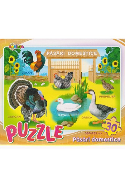 Dorinta Puzzle - Pasari domestice (30 piese)
