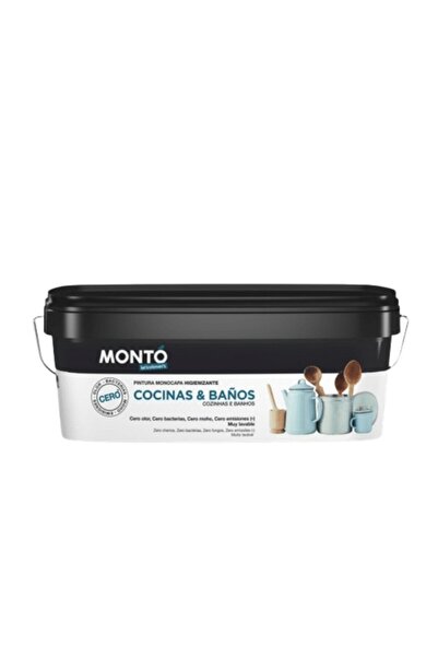 MONTO PINTURAS Kitchen/Bathroom Anti-Mold Paint, Odorless, Water-Based – MONTO 2.5L