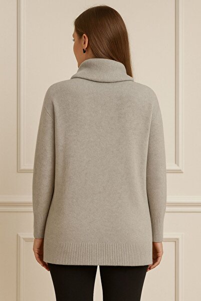 citycenterfashion Women's Degaje Collar Pocketed Knitwear Sweater Cty-Cnd-11369 Size 38-44