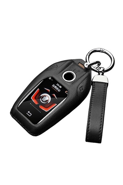 OEM Μαύρο δερμάτινο κάλυμμα για κλειδί οθόνης BMW (G11 G12 G30 G31 G32 i8 I12...