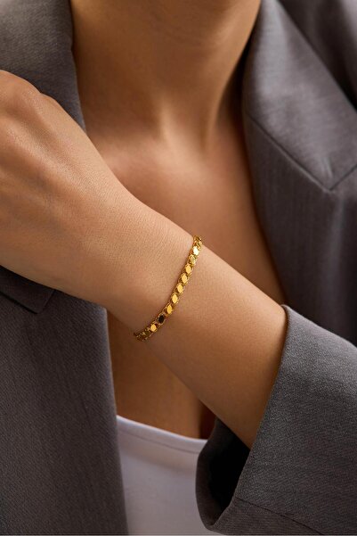 Tufanlar Kuyumculuk 8 Ayar Pullu Altın Zincir Bileklik