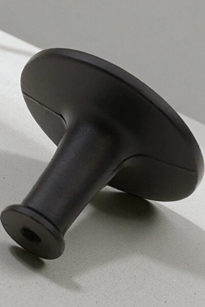 MH MiniHediye Big Button Handle Furniture Kitchen Drawer Cupboard Cabinet Door Handle Knobs Handle Metal Matte Black