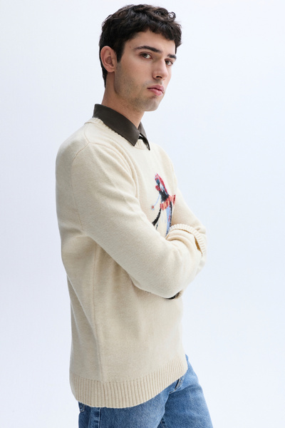 Mudo Jacquard Cycling Collar Sweater