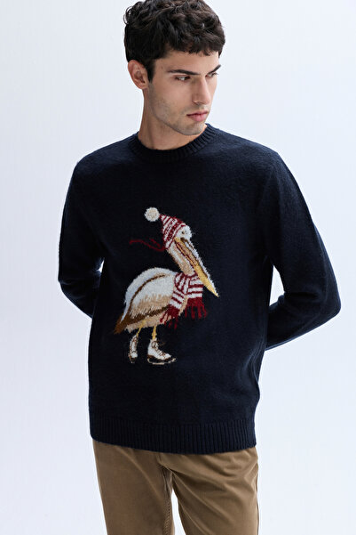 Mudo Jacquard Cycling Collar Sweater