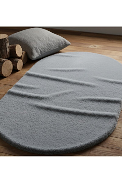 Ayduran Tüy post peluş gri ithal premium kalite süet tabanlı halı