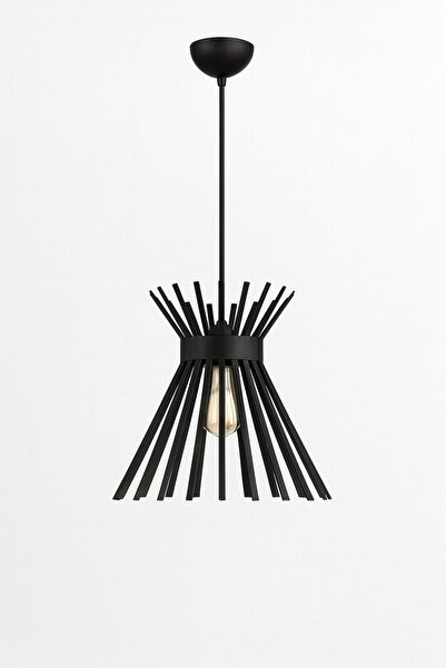 VENON 1 Piece Hedgehog Single Chandelier Black Metal Pendant Lamp E-27 Base Ceiling Lamp Bedroom-Entrance-Kitchen