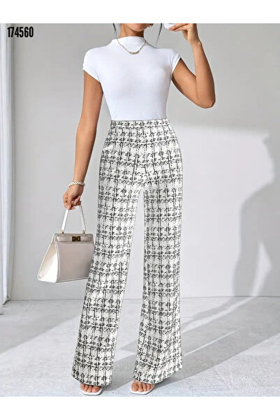 moda wanilia Women's High Waist Wide Leg Woven Pants – Modern Fit