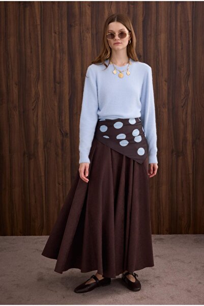 HEQA Thin Fleece Basic Sweater Aqua