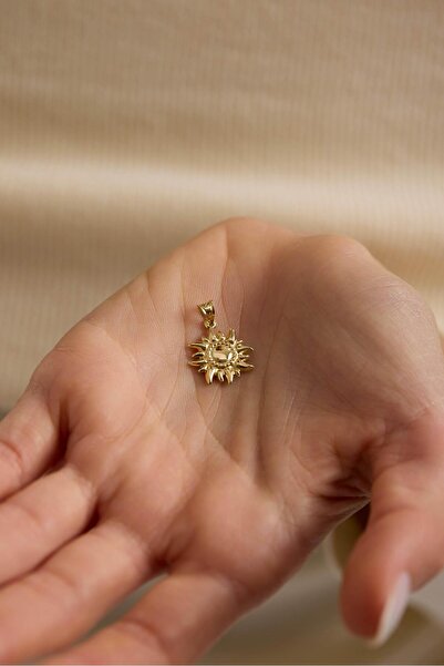 Tufanlar Kuyumculuk 14 Ayar Güneş Altın Kolye Ucu