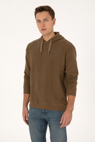 U.S. Polo Assn. Men's Khaki Sweatshirt 50310048-Vr027