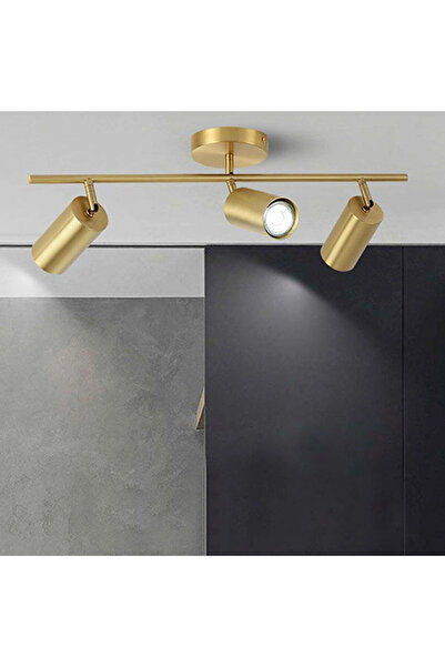 NZL Lighting Rings Metal Modern 3 Lü Eskitme Kaplama Led Spot Avize Günışığı ...