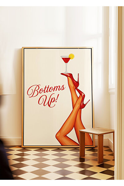 ARTHOUSECOLLECTIVE Bottoms Up - Colecția Cocktail - Poster fără cadru în dime...