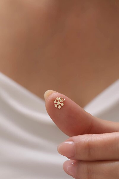 Tufanlar Kuyumculuk 14 Ayar Kar Tanesi Altın Kolye Ucu