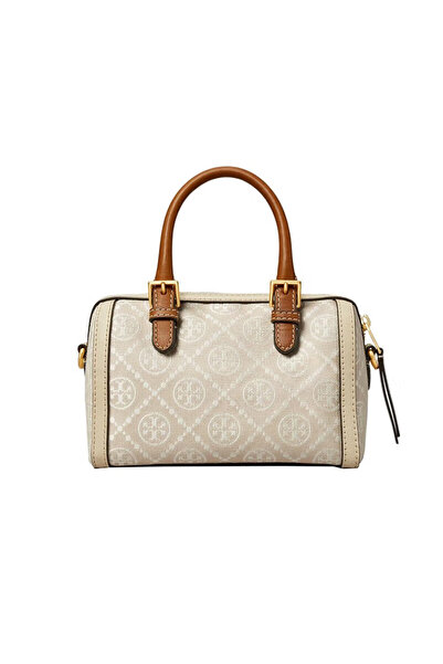 TB Monogram Satchel: Classic Branding with Timeless Elegance