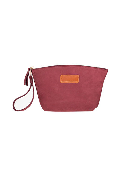 PLM Luna Women's Travel Cosmetic Care Makeup Bag Organizer Claret Red