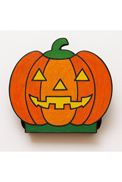 toptanetkinlikboyama Pumpkin Piggy Bank – Wooden Painting Activity Product Activity Set