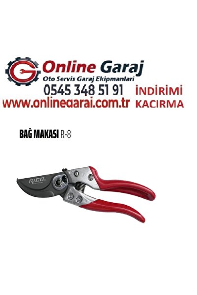 Rico Bağ Bahçe Dal Budama Makası R-8 200MM