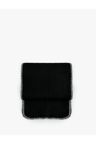 Koton Soft Textured Long Scarf with Stitch Detail