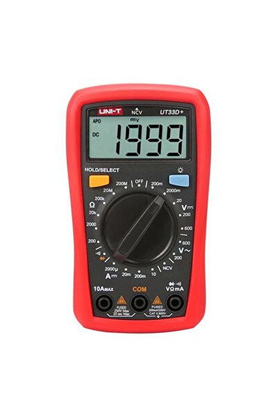 UNI-LABS Ψηφιακό πολύμετρο με λειτουργία μέτρησης θερμοκρασίας, 206 g