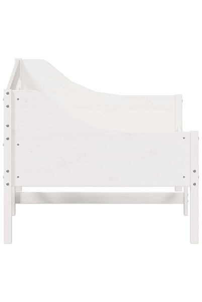vidaxl Day Bed without Mattress White 90x200 cm Solid Wood Pine