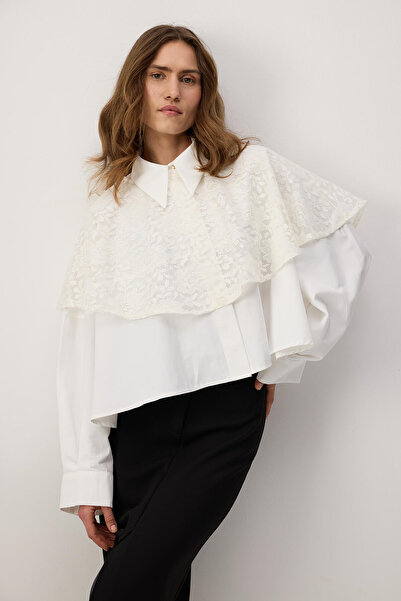 Touché Privé Lace Layered Oversized Shirt