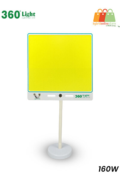 Generic مصباح تخييم 360 درجة 160 واط COB LED مع قاعدة مغناطيسية، وجهاز تحكم عن بعد، وطاقة 12 فولت، وحقيبة حمل