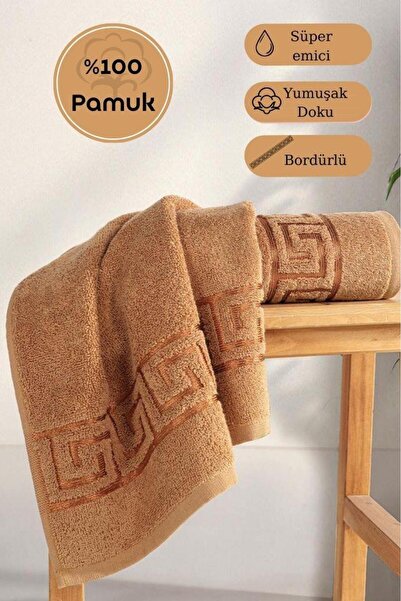 MODALİN Бавовняний односторонній жакардовий м'який рушник Грек - 70 x 140