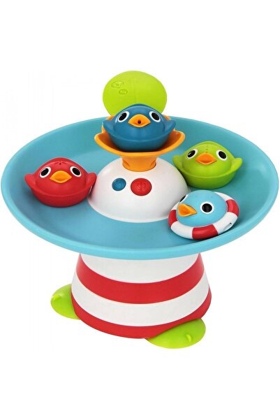 Yookidoo Duck Race Baby Bath Toy - Water Fountain and Four Racing Ducks