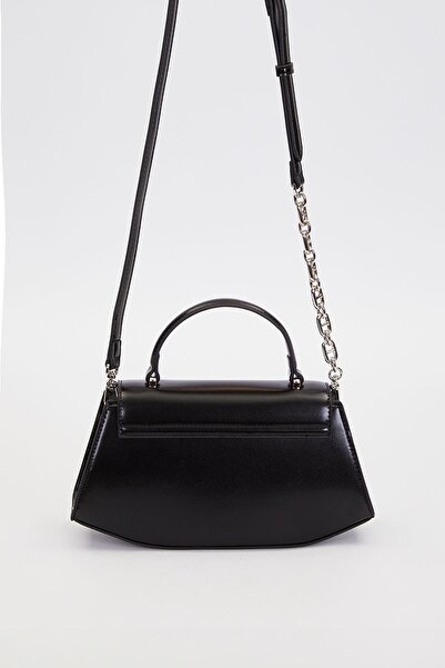 Levidor Black Geometric Model Shoulder Bag