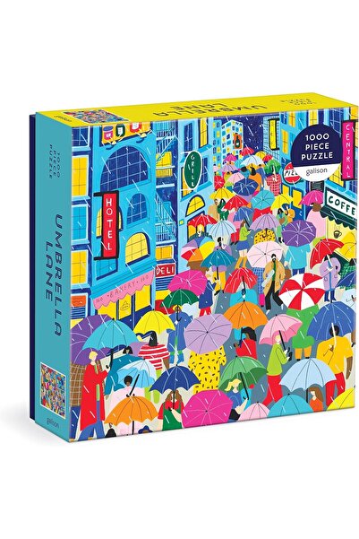 Galison Umbrella Lane 1000 Piece Puzzle